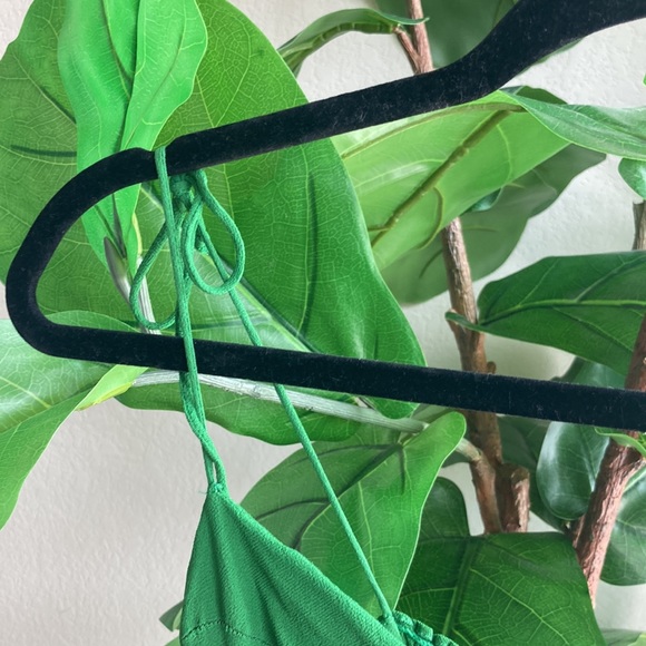 Reformation Juliette emerald green midi wrap dress - Picture 7 of 16